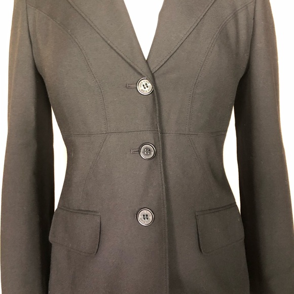 ANNE KLEIN BLACK BLAZER SIZE 2 - Picture 3 of 12
